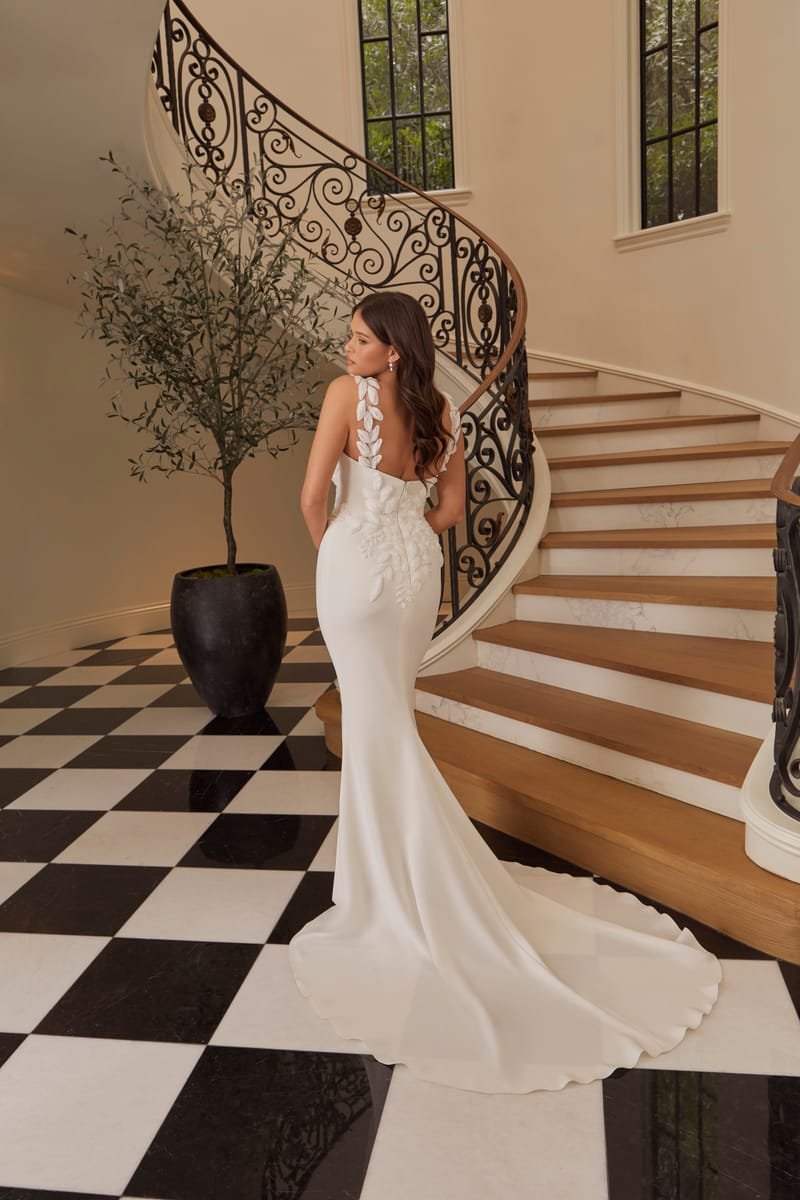 Wedding dress, mermaid with a detachable overskirt — Tessa by Casablanca Bridal, view 2, MADAMOON showroom, Paris 10e