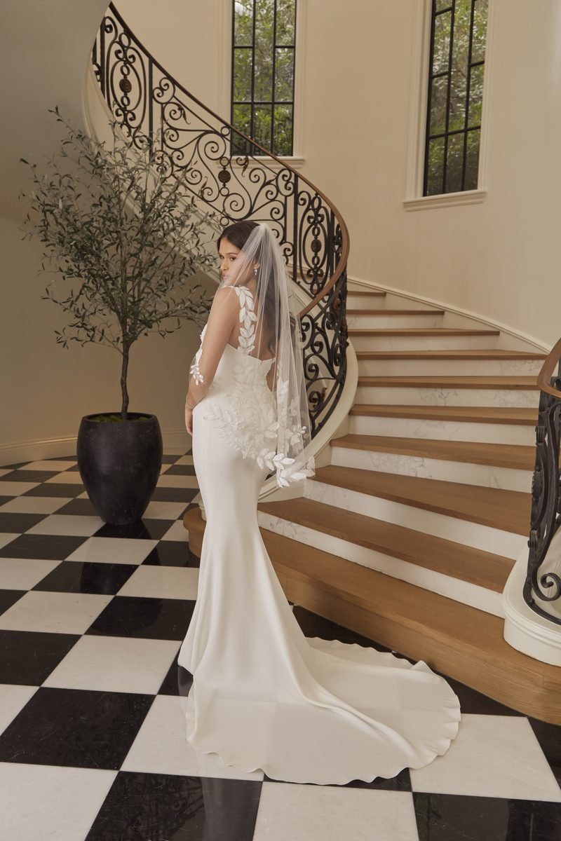 Wedding dress, mermaid with a detachable overskirt — Tessa by Casablanca Bridal, view 7, MADAMOON showroom, Paris 10e