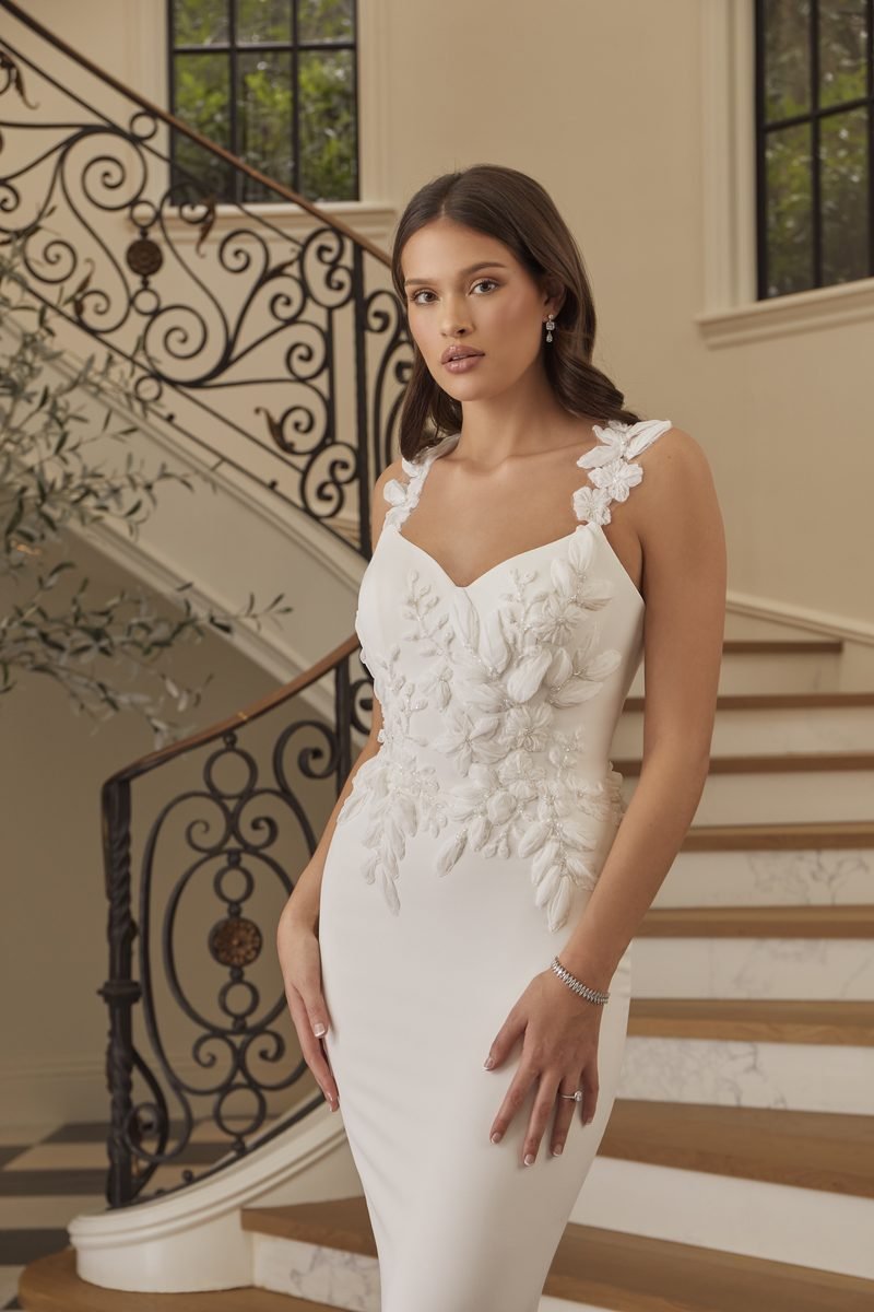 Wedding dress, mermaid with a detachable overskirt — Tessa by Casablanca Bridal, view 9, MADAMOON showroom, Paris 10e