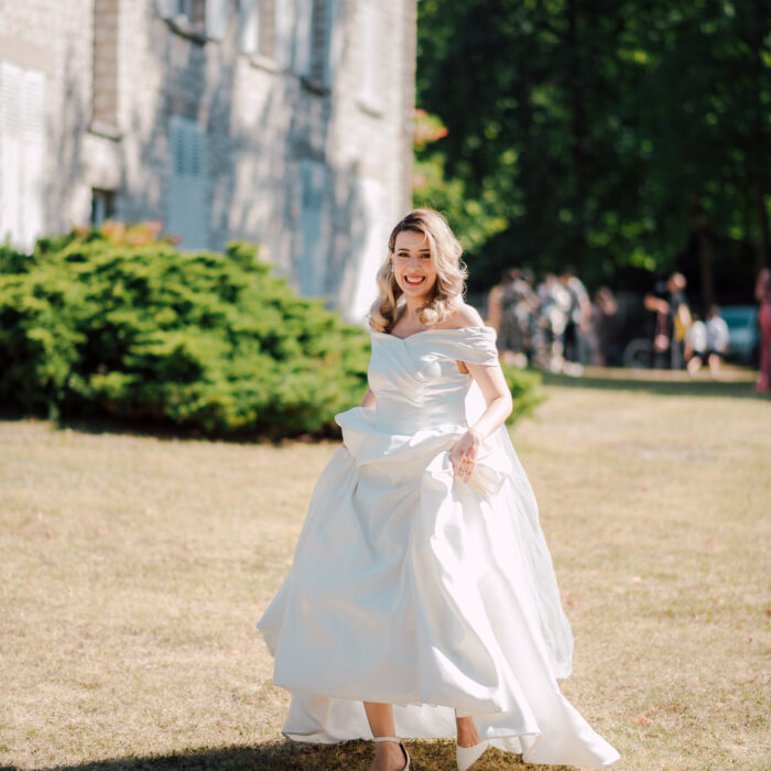 robe de mariée princesse en satin