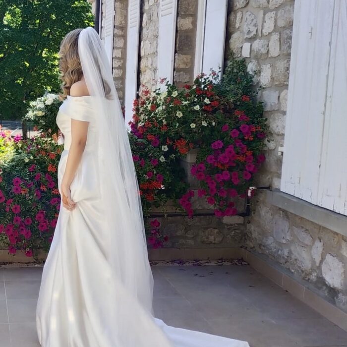 robe de mariée princesse en satin