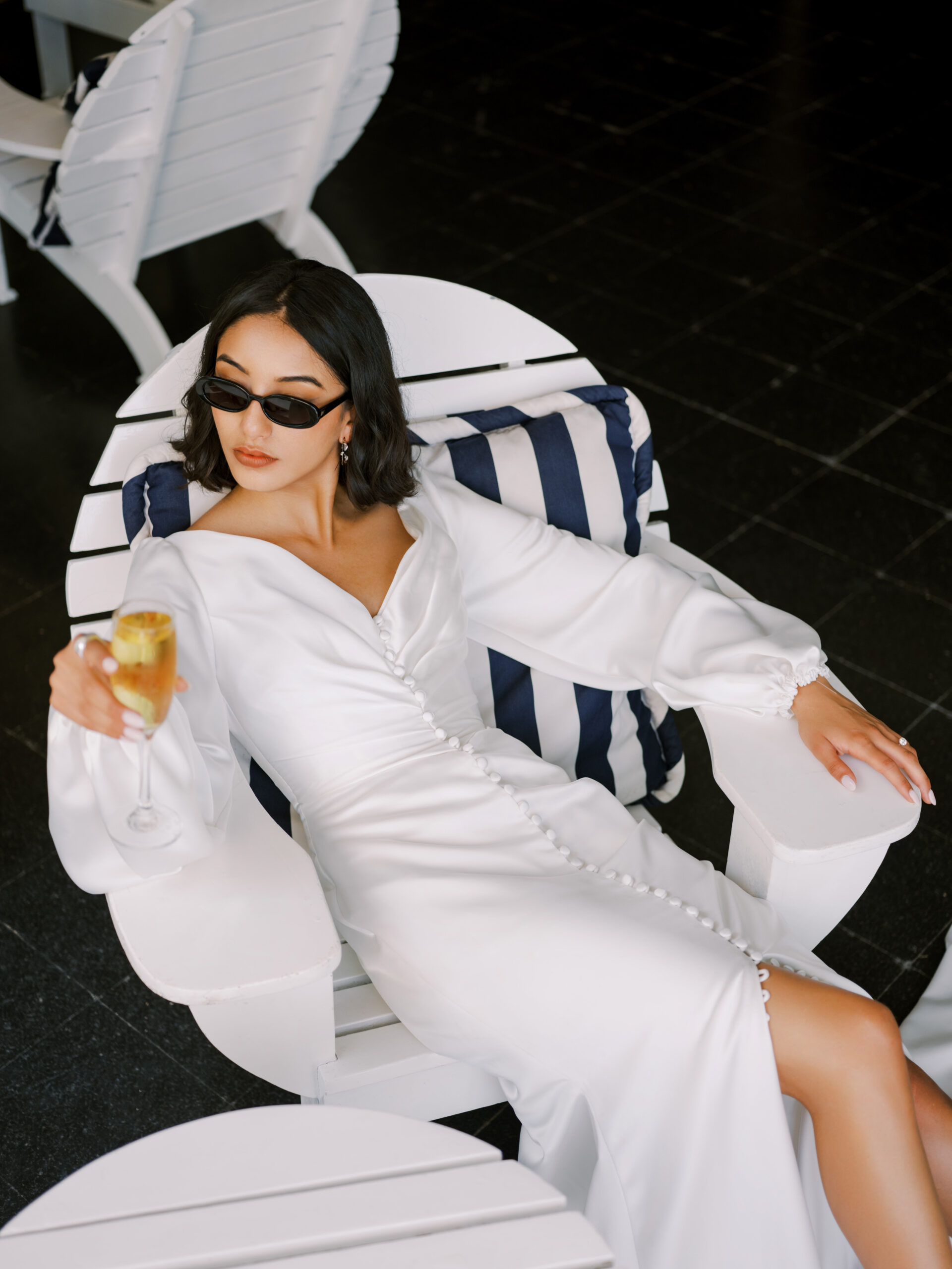 Robe de mariée fluide charmeuse