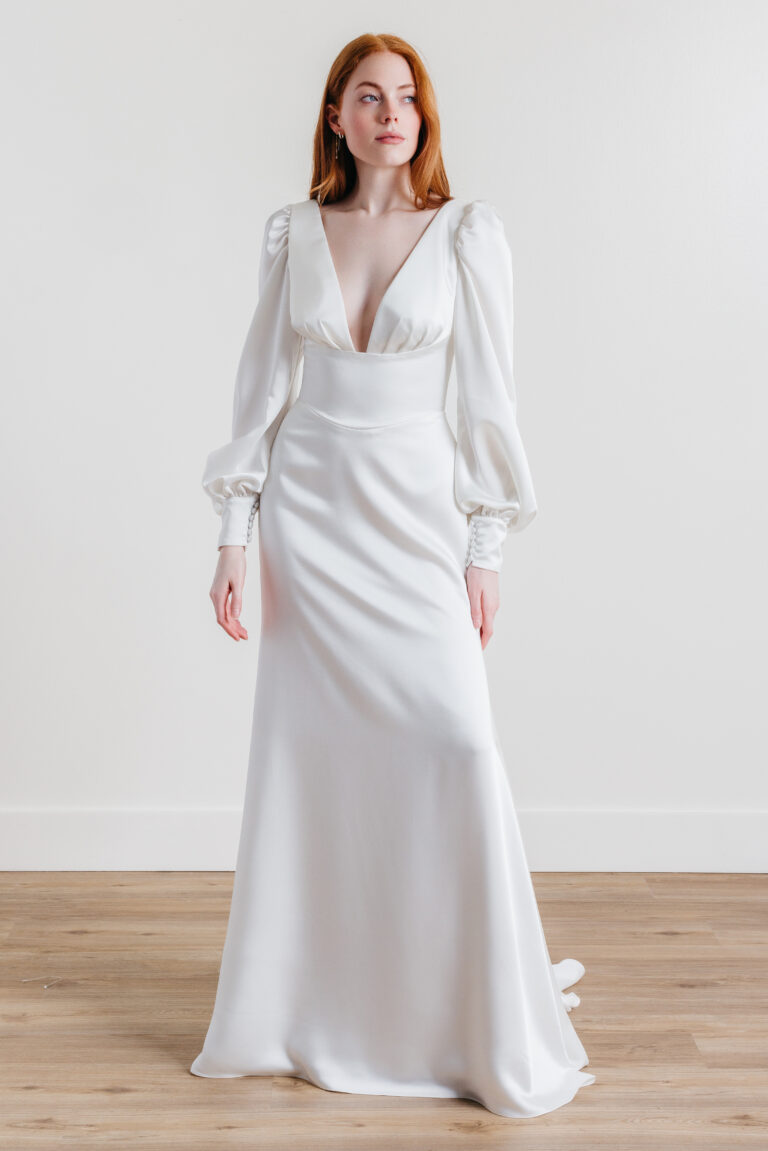 Robe fluide manches longues