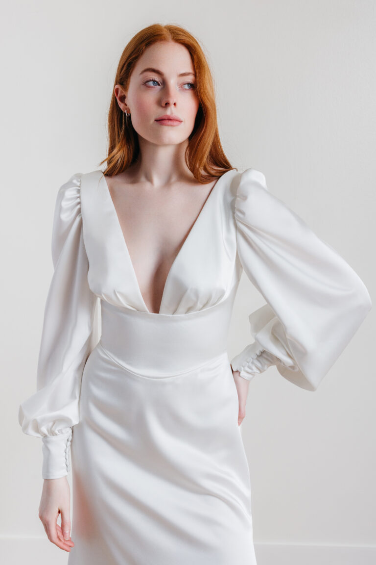 Robe fluide manches longues