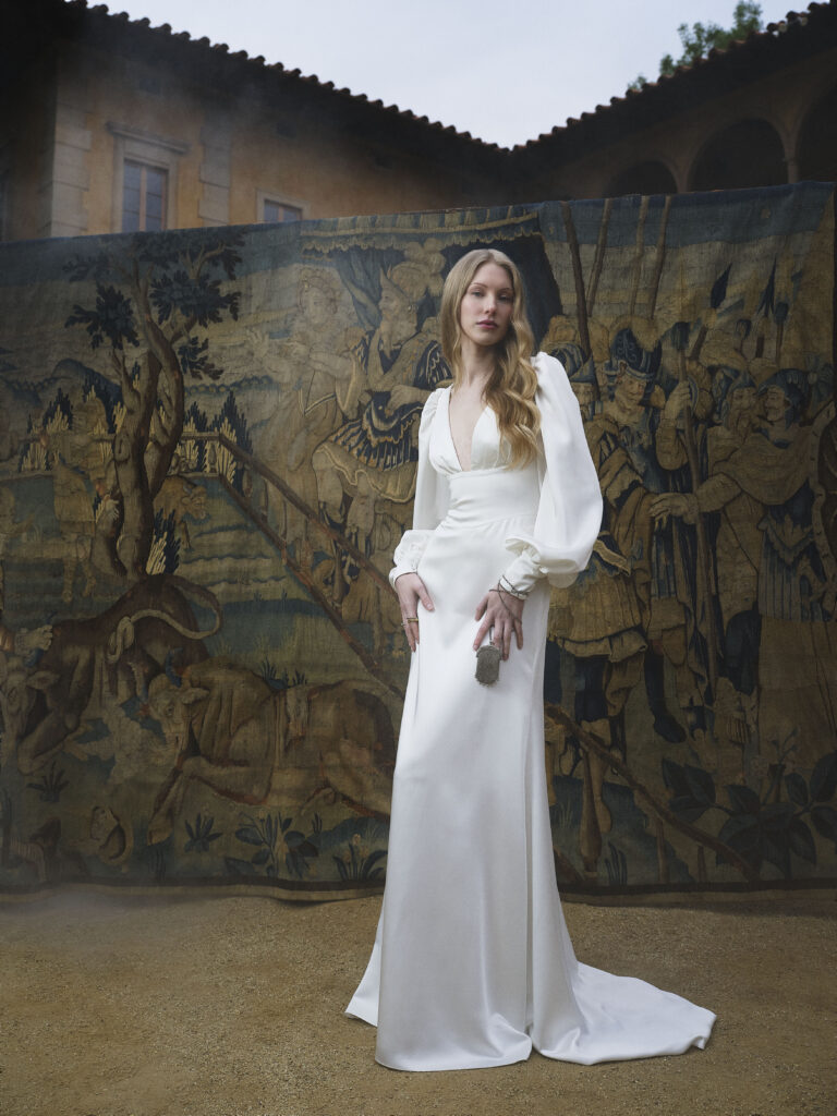 Robe fluide manches longues