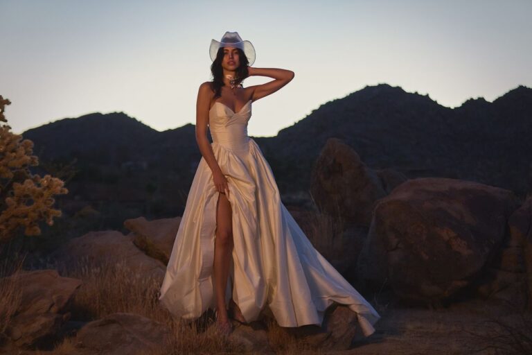 Robe de mariée en soie Dupioni