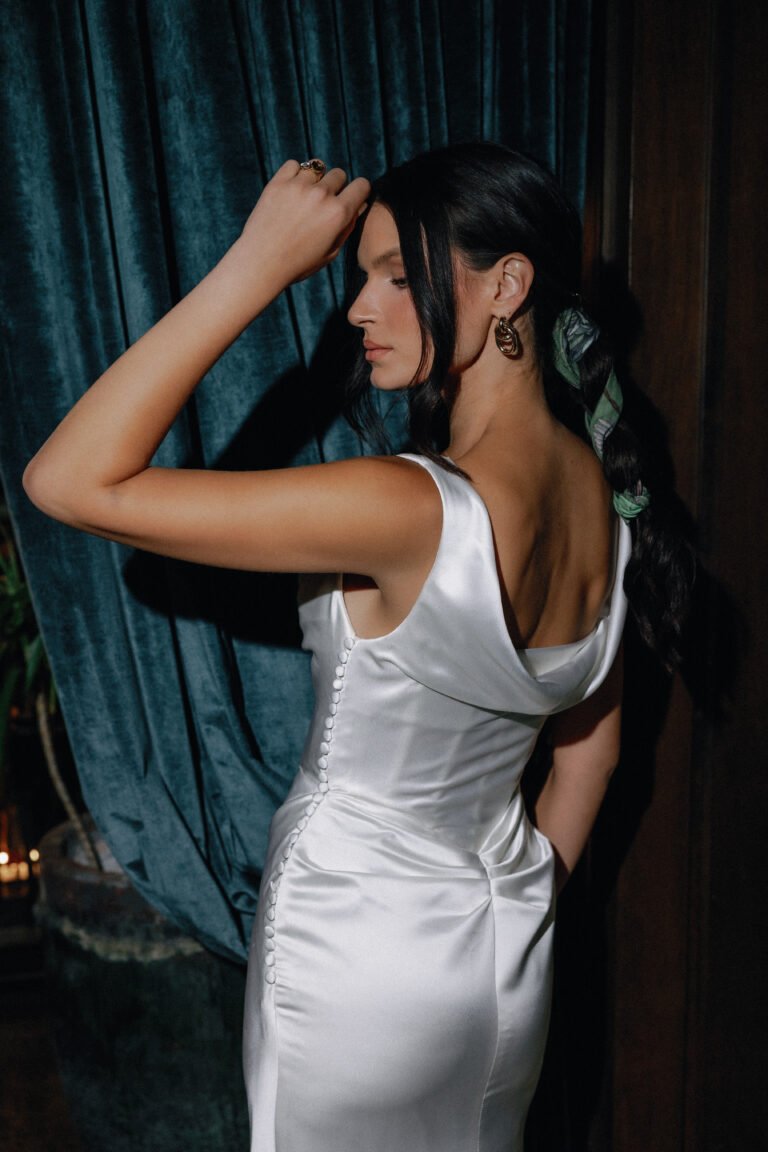Robe sirène satin